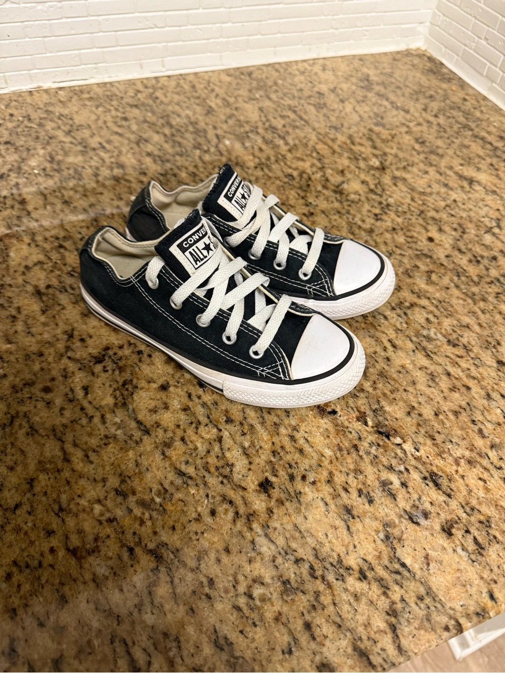 Converse Chuck Taylor CTAS Shoreline Black White Preschool PS Size 13C Used